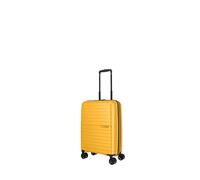 Travelite Valigia a mano a 4 ruote, piccola 36 litri, bagaglio serie TRIENT: trolley rigido soddisfa la misura del bagaglio IATA, 55 cm, giallo., Handgepäck 55 cm, Trolley a mano con 4 ruote