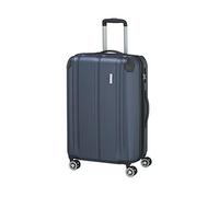 travelite valigia rigida media, espandibile, 4 ruote, CITY, trolley con superficie antigraffio, chiusura TSA, piega ad espansione, 68 cm, 78-86 l