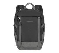 travelite zaino bagaglio a mano per il viaggio, il tempo libero e lo sport, serie di valigie BASICS Daypack: zaino da viaggio compatto, 35 cm, 14 litri, colore nero/grigio