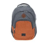 travelite zaino Basic Melange Backpack Grey / Orange
