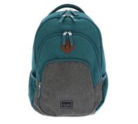 travelite zaino Basic Melange Backpack Petrol / Grey