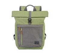 travelite zaino Basic Rollup Backpack Green / Grey