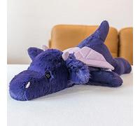 TRAVELKNOT Ponderato Peluche Drago Viola 50cm 1kg Grande Drago Peluche Pesato Drago Cuscino Giocattoli di Peluche Pesante Regalo per Bambini e Bambine