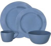 Travellife soria set di stoviglie in melamina 16 pezzi blu