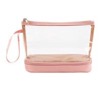 Travelling Toiletry Bags, Waterproof Clear Portable Makeup Case, PVC Material, Large Capacity Cosmetic Storage Organizer for Bathroom, Airport Security, Luggage Packing, Gym Accessories, 22x9x16cm