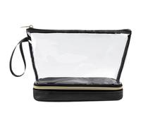 Travelling Toiletry Bags, Waterproof Clear Portable Makeup Case, PVC Material, Large Capacity Cosmetic Storage Organizer for Bathroom, Airport Security, Luggage Packing, Gym Accessories, 22x9x16cm