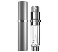 Travelofo Mini bottiglie di profumo, spray ricaricabile, 5 ml, nebulizzatore a prova di perdite, per viaggi, regalo di lusso per uomini e donne (grigio)
