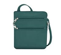 Travelon Anti-Theft Classic Slim Double Zip Crossbody, Tracolla Unisex-Adulto, Abete, 9 x 10.5 x 1