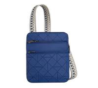 Travelon Unisex Boho Antifurto Slim Crossbody, Blu Lush
