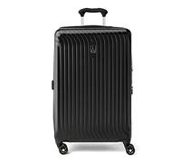 Travelpro Maxlite Air Bagaglio a mano espandibile con lato rigido, 8 ruote piroettanti, valigia media rigida leggera in policarbonato, nera, media a quadretti, 70x45x28 cm