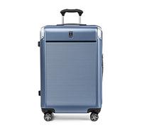 Travelpro Platinum Elite Bagaglio da stiva espandibile con lato rigido, 8 ruote girevoli, lucchetto TSA, valigia media leggera in policarbonato, blu cielo scuro, media a quadretti, 70x46x34 cm