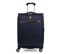 Travelpro Platinum Elite Bagaglio da stiva espandibile con lato morbido, valigia con 8 ruote girevoli, lucchetto TSA, uomo e donna, blu navy, media a quadri, 72x47x30 cm