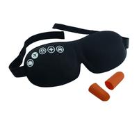 TravelSafe Maschera per Dormire con Tappi per le Orecchie, preformata, nera Onesize