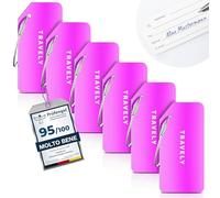 Travely Etichetta per valigia di alta qualità, facile da identificare, robusta e sicura, con targhetta per il nome e protezione della privacy, versatile e pratica etichetta per indirizzi, etichetta