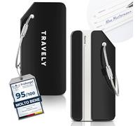 Travely Etichetta per valigia di alta qualità, facile da identificare, robusta e sicura, con targhetta per il nome e protezione della privacy, versatile e pratica etichetta per indirizzi, etichetta