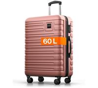 Travely Valigia in policarbonato grande 67 cm L - volume interno 60 L - valigia rigida molto robusta con rotelle morbide e serratura TSA, Valigie, valigie e trolley, valigie con rotelle