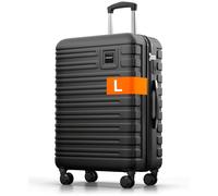 Travely Valigia in policarbonato grande 67 cm L - volume interno 60 L - valigia rigida molto robusta con rotelle morbide e serratura TSA, Valigie, valigie e trolley, valigie con rotelle