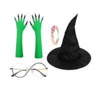 Traverizzata Per Donne Eleganti E Spaventose, Abito Lungo Con Cappello Parziale Incluso, Costume Ideale Per Halloween, A Tema O Festa Di Cosplay, Tessuto Comodo, Dimensioni Regolabili, Perfetta