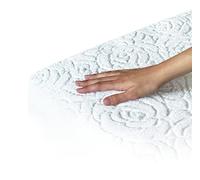 Traversa Coprimaterasso Spugna 100% Puro Cotone Ring Angoli Elasticizzati Modello Florence Disponibile in 5 Misure Prodotto in Italia (Matrimoniale)