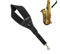 Traversa per Saxofono Alto | Tra collo per Sax Baritono Regolabile | Accessorio Strumento Musicale con Gancietto Metallico per Concerto Palco Oboe Fagotto Clarinetto Basso