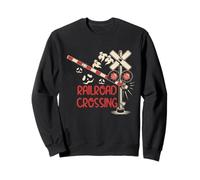 Traversata ferroviaria Segno barriera Horror Costume Halloween Fai da Te Felpa