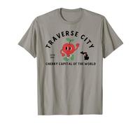 Traverse City Michigan Cherry Capitale del Mondo Maglietta