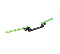 Traversino Manubrio Moto Parti di modifica del motociclo Barra rinforzo rubinetto manubrio trasversale regolabile bilanciamento della staffa direzione maniglia(Green)