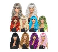 Travestimento Costume Carnevale Parrucca Donna Sirena Glamour PS 09882