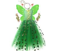 Travestimento Fata per Bambine Piccole Outfit Cosplay Compleanno con