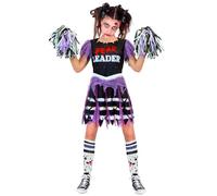 Travestimento per bambini Cheerleader zombie vestito costume halloween carnevale feste a tema