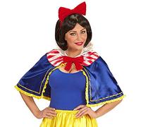 Travestimento principessa delle fiabe Biancaneve accessori costume per adulti carnevale feste a tema halloween mantellina cerchietto con fiocco