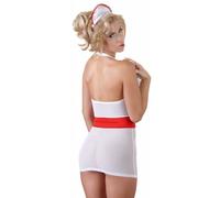 Travestimento Sexy Infermiera Mini Abito Erotico Trasparente Sensuale costume e