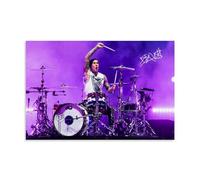 Travis Barker - Poster artistico per la casa, decorazione d'interni, dipinto a olio, su tela, 50 x 75 cm