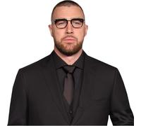 Travis Kelce (Black Suit) Half Body Buddy Cutout