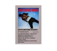 Travis Scott Days Before Rodeo, poster artistico anti schizzi per soggiorno e camera da letto, dipinti da appendere adatti per molteplici scenari, non c'è bisogno di perforare, facile da installare