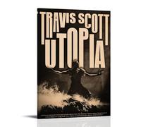 Travis Scott Utopia Poster artistico anti schizzi soggiorno e camera da letto dipinti da appendere adatti per più scenari senza bisogno di punzonatura facile da installare adatto per regali e uso