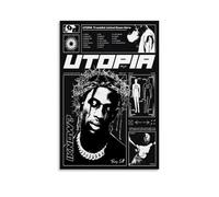 Travis Utopia Scott Poster Su Tela Per La Stanza, Estetica, Festival, Regalo, Famiglia, Camera Da Letto, Decorazione Da Parete, Casa 12x18inch(30x45cm)
