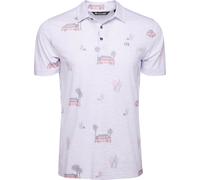 TRAVISMATHEW Polo Four Wheeling, bianco/bianco/bianco a righe