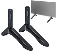 TRAWOLF Piedistallo per Base TV, Gambe per Montaggio su Supporto TV da Tavolo con Capacità di Peso 99 Libbre, Distanza dei Fori di Montaggio 5,5 Cm o Entro 4,5 Cm, Nero