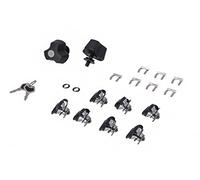 TRAX lock set with anti-theft protection PRO 9 matching locks, 2 keys. Anti-theft protection.