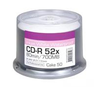 Traxdata - CD-R 52 x Ritek Inkjet White Waterproof terrina 50 pcs