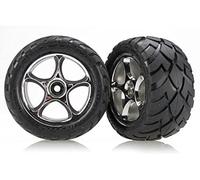 Traxxas 2478R assemblato pneumatico ruota e modello di auto parti, cromato, 5,6 cm