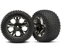 TRAXXAS 3770A Gomme e Cerchi Posteriori RUSTLER VXL/TRAXXAS TIRES & WHELLS REAR