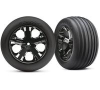 TRAXXAS 3771A Gomme e Cerchi Anteriori RUSTLER VXL/TRAXXAS TIRES & WHELLS FRONT