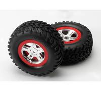 TRAXXAS 5973A Gomme + Cerchi Beadlock SLAYER/TIRES E WHEELS ASSEMBLED TRAXXAS