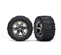 Traxxas 6773X Gomme Talon 2.8 su Cerchi Cromati Neri Hex 12mm