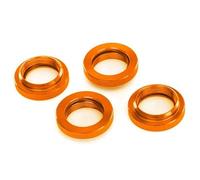 Traxxas 7767 Fermo/regolatore a molla in alluminio arancione per ammortizzatori GTX adatto a X-Maxx e XRT (confezione da 4)