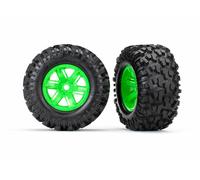 TRAXXAS 7772G Gomme e Cerchi Verdi X-MAXX 8s