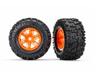 TRAXXAS 7772T Gomme e Cerchi Arancione X-MAXX 8s
