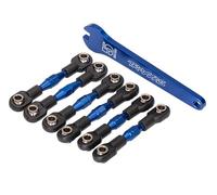 TRAXXAS 8341X Set Tiranti Camber 32mm in Alluminio Blu 4-TEC 3.0